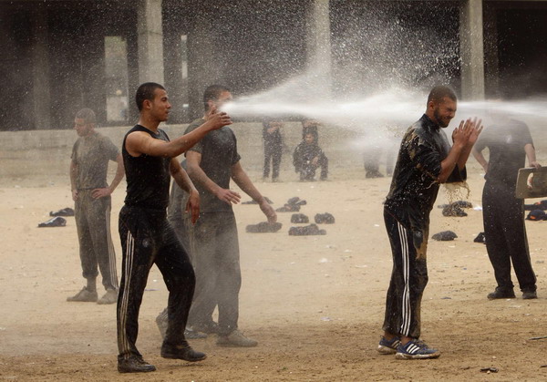 Hamas forces' training in Gaza City