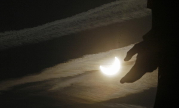 Partial solar eclipse visible over Mideast, Europe