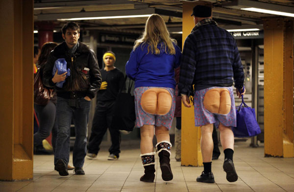 No Pants Subway Ride in NY