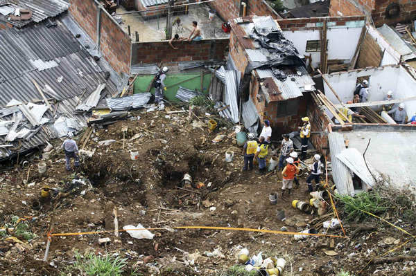 1 missing, 3 injured in landslide in Colombia