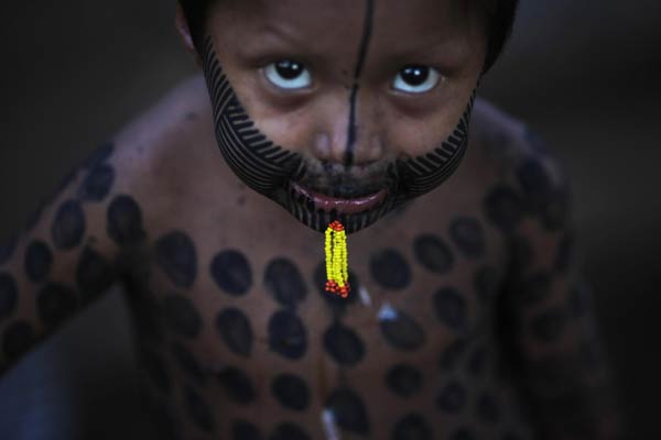 A glance at the life of Kayapo tribe in Amazon