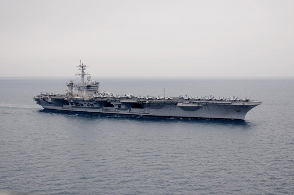 Snapshots of US aircraft carriers