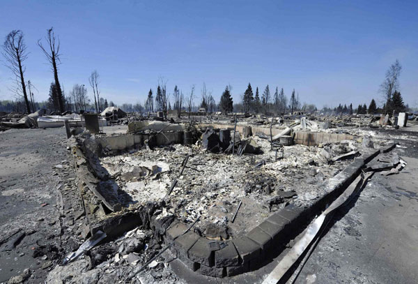 Canada town devastated by wildfires