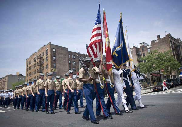 Memorial Day marked by parades, flyovers, flags<BR>