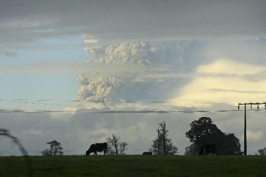 Volcano erupts in Chile, forcing exodus