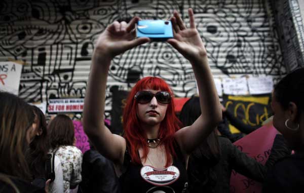 Women parade in 'slutwalk' protest in Brazil