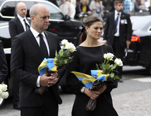 Memorial service held for Norway attack victims