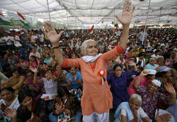 Anti-graft campaign awakens India's middle class