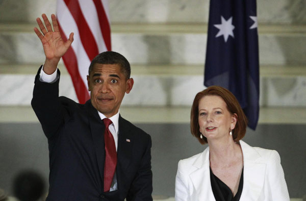 Obama opens long-delayed visit to Australia