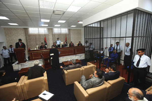 Gadhafi's spy chief put on trial in Libya