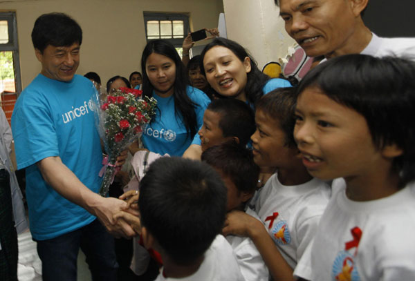 Jackie Chan helps combat child trafficking