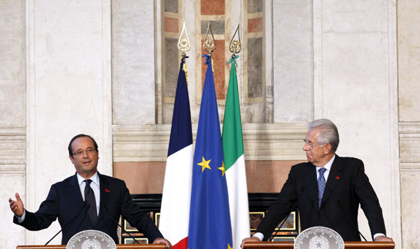 Italy, France to remain 'vigil' over spread shield