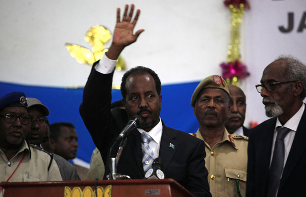 Somalia's new president Hassan Mohamoud
