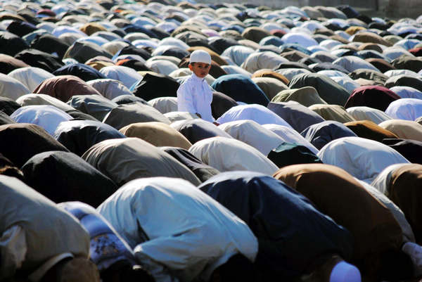 Muslims celebrate Eid al-Adha
