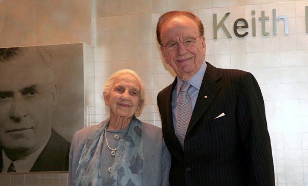 Matriarch of Murdoch's media empire dies at 103