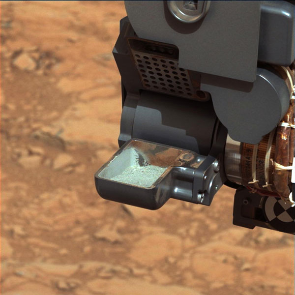 Mars rover confirms drilled Martian rock sample