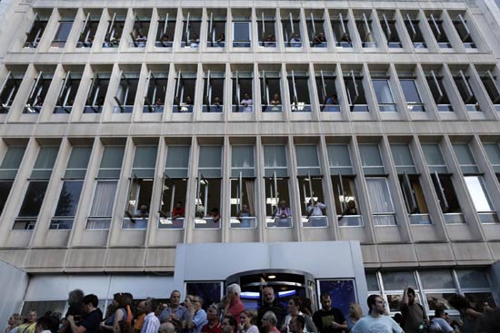 Greeks shocked as state broadcaster is shut