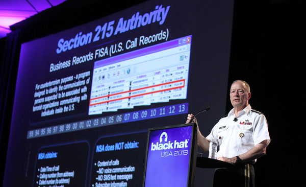 NSA chief details program at hackers' conference