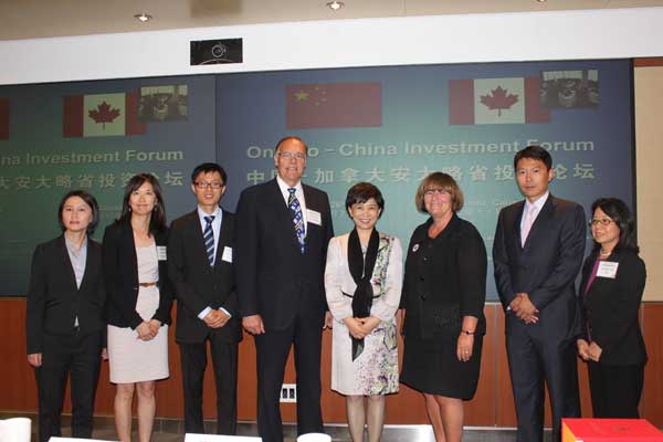 Investment promotion between China and Ontario