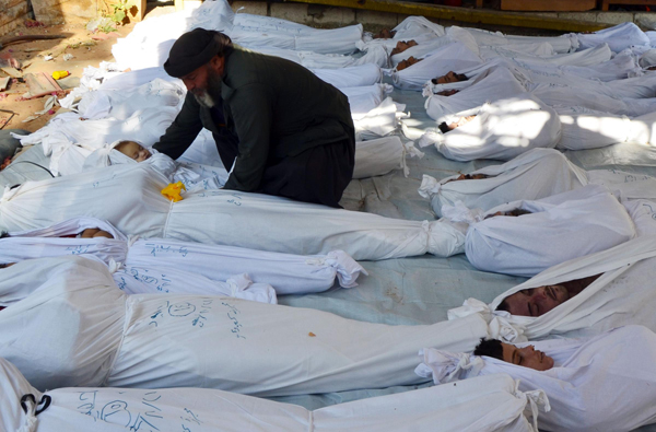 Gas attack, shelling kills 494 - Syria opposition