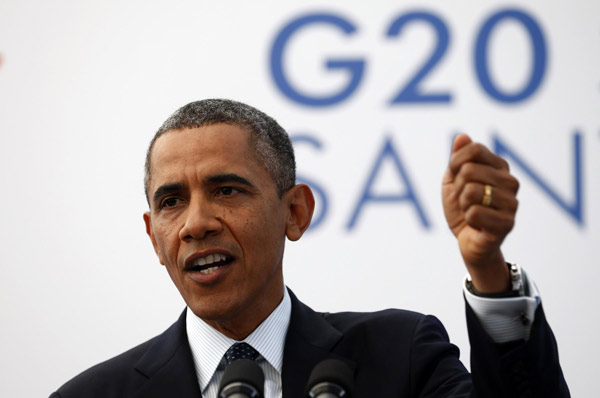 Obama rejects G20 pressure to abandon Syria plan