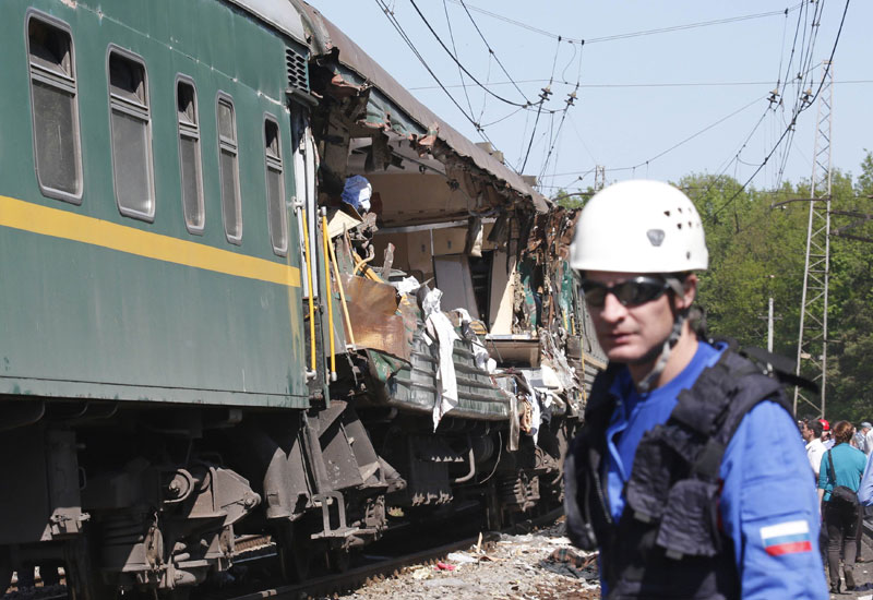 Five killed in train crash near Moscow