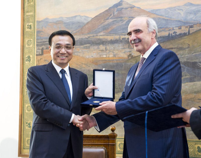 Chinese premier eyes closer parliamentary exchanges with Greece