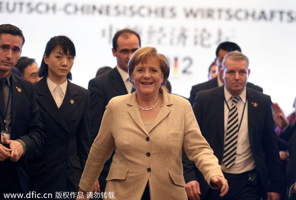 Merkel's footprints in China