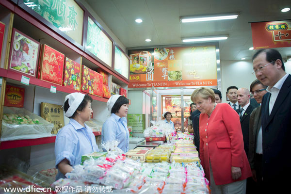 Merkel's footprints in China