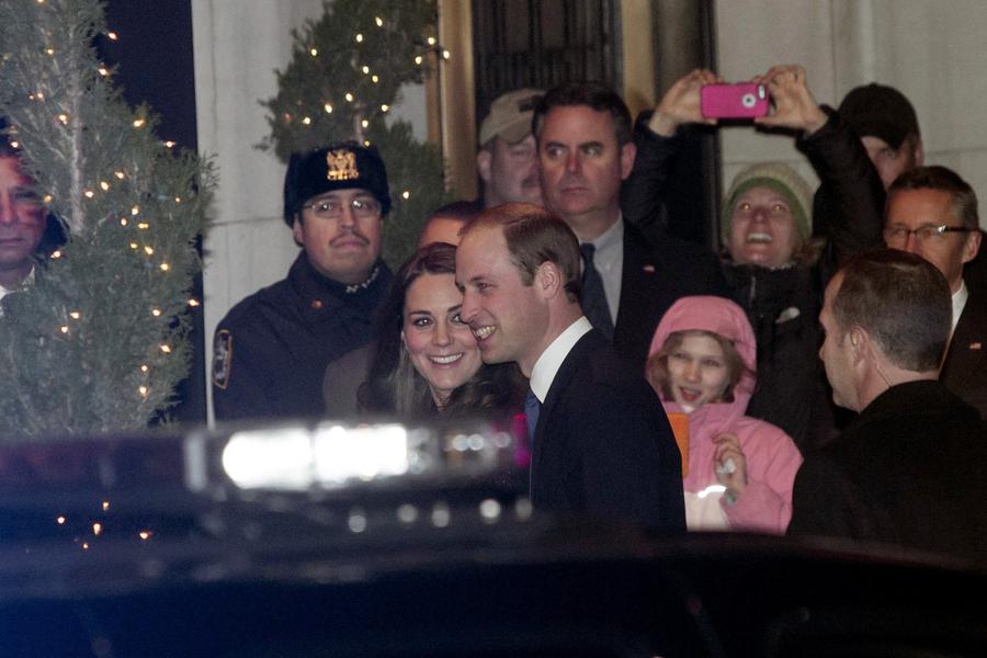 Prince William and Kate arrive on first trip to NYC