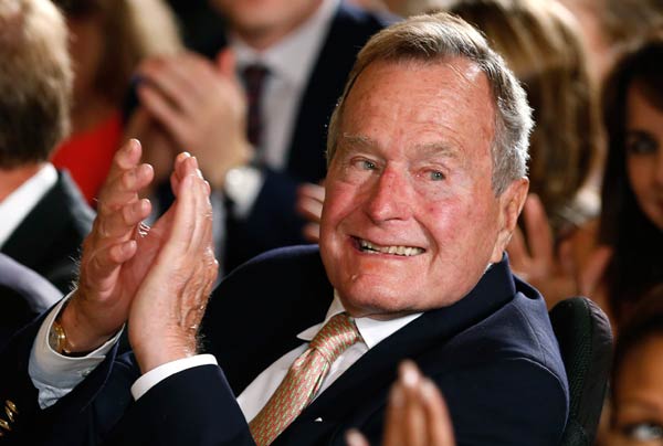 George H.W. Bush 'doing well' in Houston hospital: spokesman