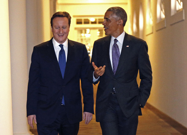 Obama hosting UK's David Cameron for working dinner