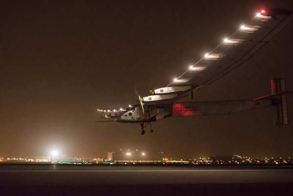 Solar impulse flyer makes first stop in Oman