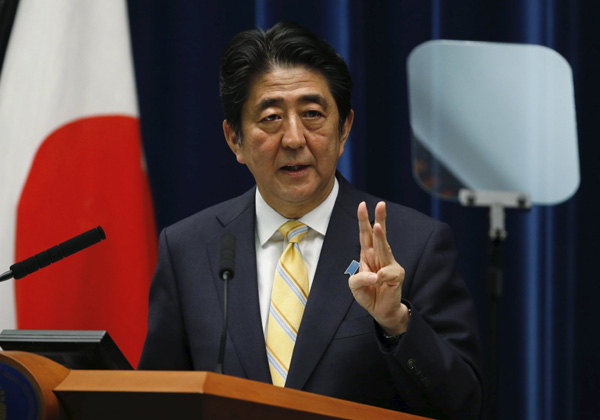 Abe's cabinet approves draft security bills for greater SDF role