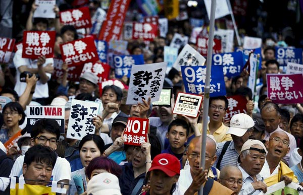 Japan's security bills to break regional order