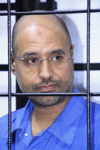 Libyan court gives death sentence to Gaddafi's son