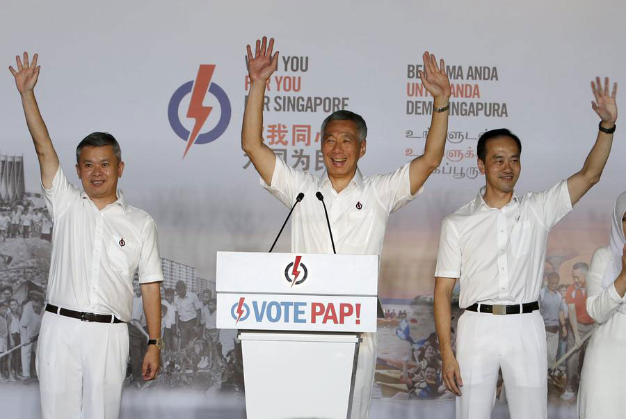 Singapore's ruling party PAP wins general election with a landslide victory