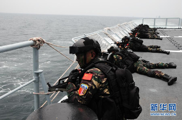 China-Malaysia joint military exercise maritime subjects in full swing