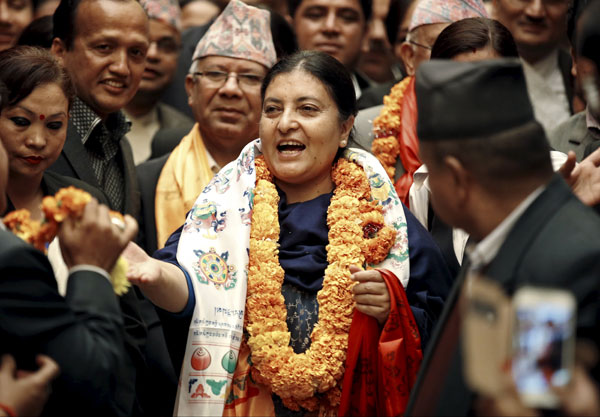 Nepal parliament elects first female president