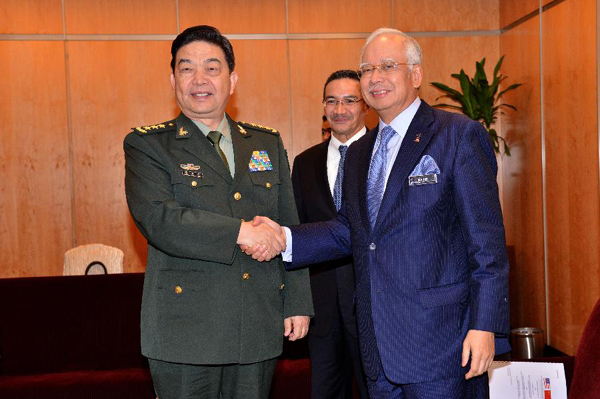 Malaysian PM vows to strengthen defense cooperation with China