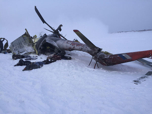 At least 10 killed in Mi-8 helicopter crash in Russia's Krasnoyarsk region