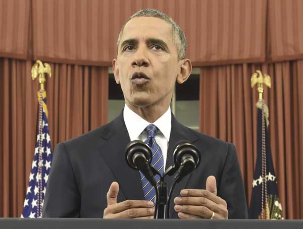Obama acknowledges Americans' fear of terrorism but vows to overcome threat