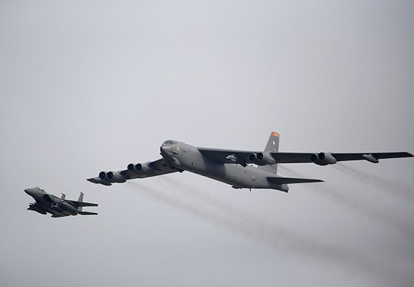 US B-52 bomber returns to Guam after flight over ROK: command