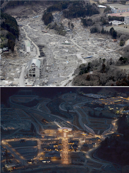 Japan quake, 5 years later: Before and after