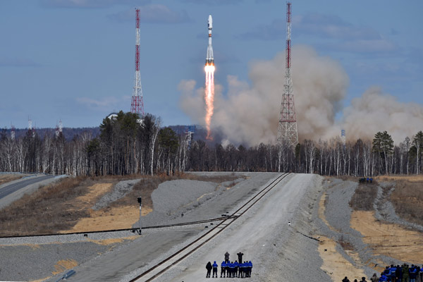 from newly-built Vostochny Cosmodrome