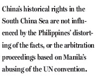 Manila pretending to be blind to historical facts