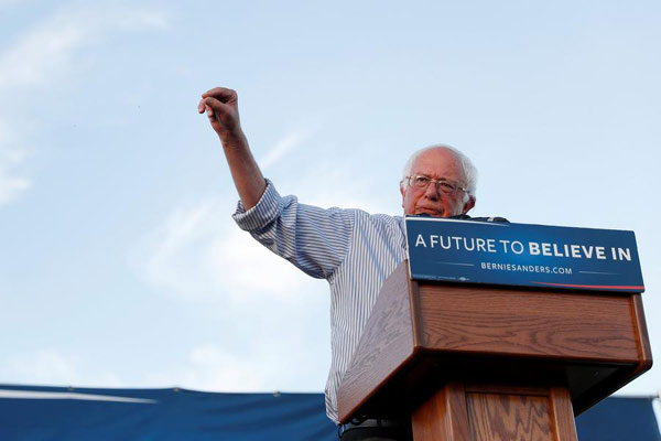 As mainstream media to call the nomination race, Sanders demurs