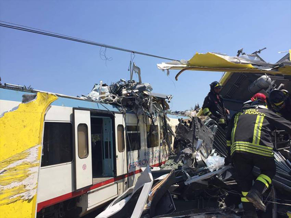 25 killed, 50 injured as trains collide in Italy
