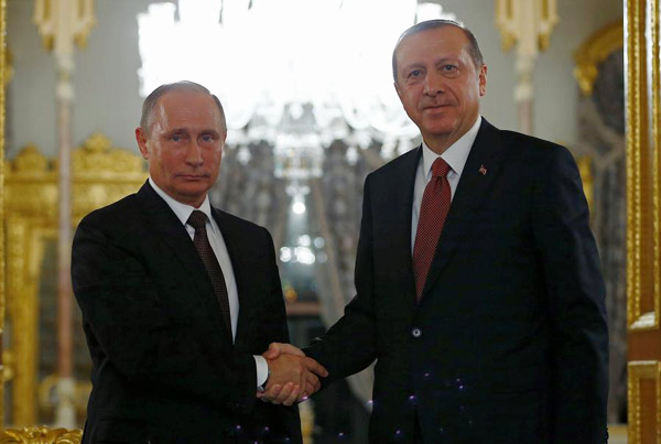 Turkish and Russian presidents sign deal on natural gas project