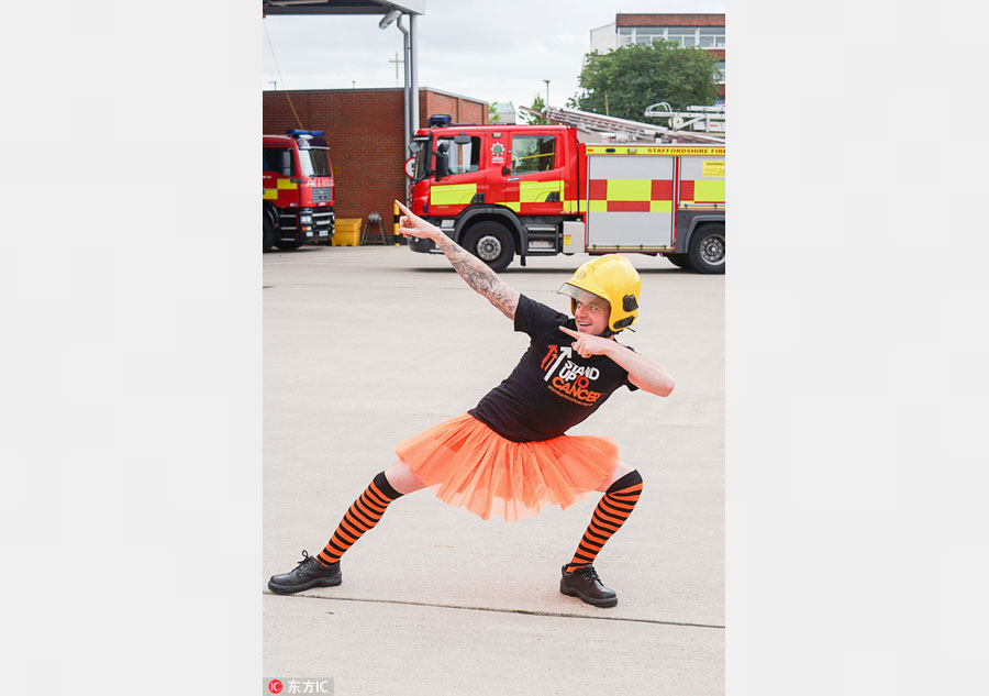 British firefighters dress up in tutus for good cause